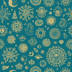 Collection of various occult symbols.