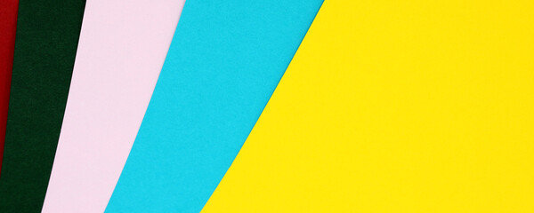 close-up colorful paper sheet  background