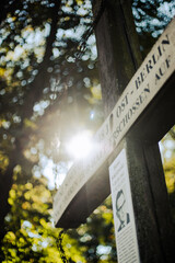 memorial cross in the park 