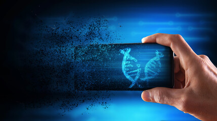 holding phone with destructive dna