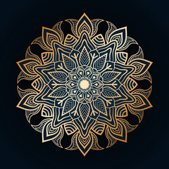 luxury ornamental Vector mandala design with background