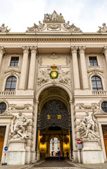Fototapeta na wymiar Hofburg, Hapsburg royal palace in Vienna, Austria 