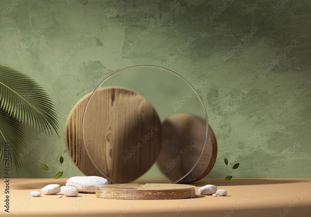 Poster 3d rendering abstract platform podium product presentation backdrop