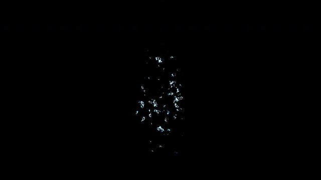 Ice shards scattered in a whirlpool with ProRes codec Isolated by Alpha channel (transparent background) Use it to enhance any video presentation or animation movie or Cinematic clips or film project