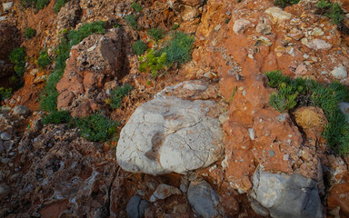 Crumbling shore
