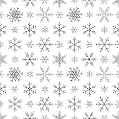 pattern of snowflakes. vector illustration snowfall