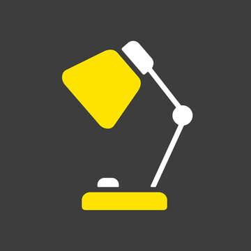 recommend clip art: Table Lamp vector icon isolated on the white