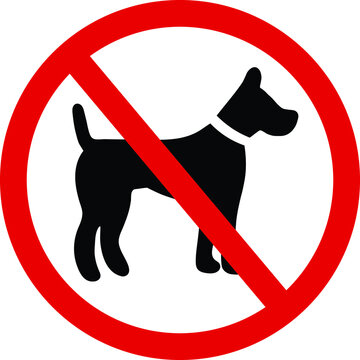 No dogs sign.