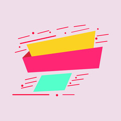 Modern Brush colorful Stroke Shape For Text Design