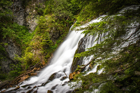 salza waterfall, austrian alps, styria, austria, europe, outdoor, active