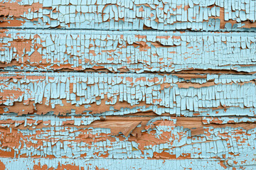 Wood floor texture creating a nice abstract surface with old blue scratched paint