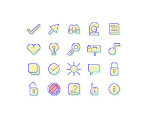 Favorite basic icons set