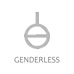 Genderless gender vector symbol. Agender sign, icon of sexual orientation and gender identity.