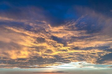 beauty colorful golden and twilight sky scenery abstract background