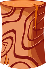 vector illustration. drawing, art. log, tree