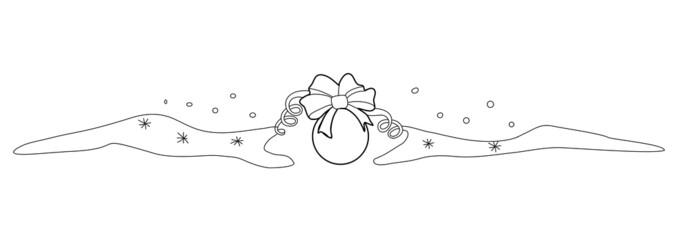 Simple Christmas monochrome banner to add some extra decoration to your titles and headers.