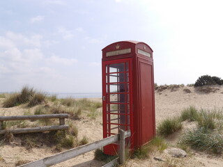Telefonbox am Strand