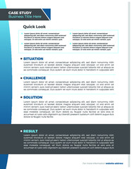Obraz premium Case Study One Sheet Idea