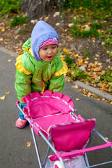 child in a stroller