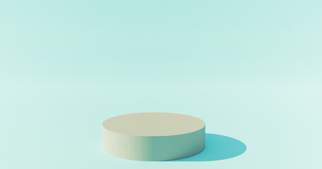 The podium is realistic. 3d rendering.