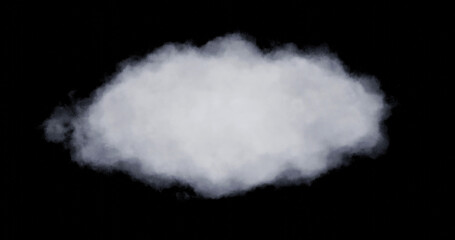 Shapes abstract cloud. Cloud icon. 3d rendering. Cloud 3d rendering.	
