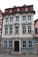 Fototapeta na wymiar Das Rokokohaus am Weinmarkt in Bad Windsheim.