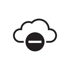Cloud Delete - Cloud Minus Icon - Cloud Remove Icon