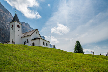 Fototapeta premium Sanctuary of Santa Croce in Val Badia