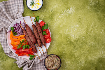 Lula kebab, Traditional Turkish or Caucasian dish