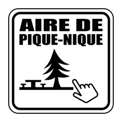 Logo aire de pique-nique. © Scriblr