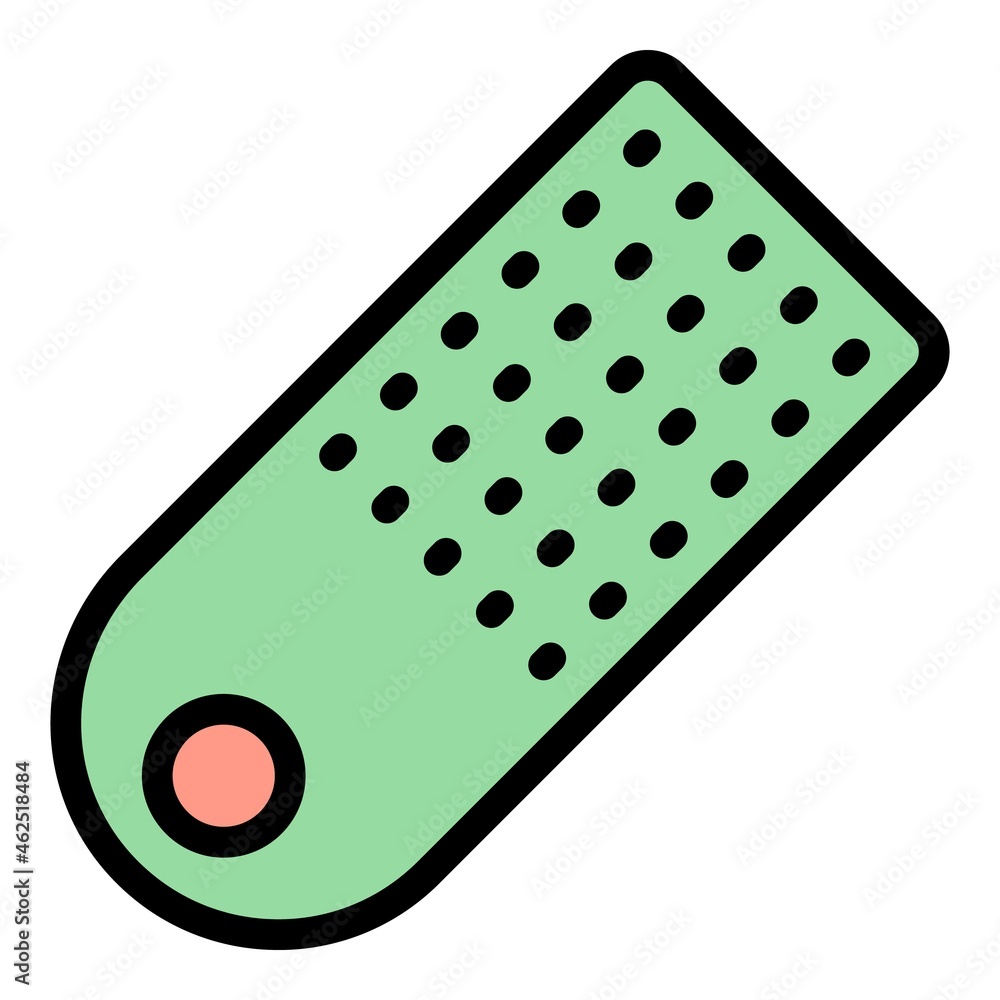 Poster digital remote control icon. outline digital remote control vector icon color flat isolated