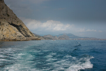 view of the sea from the sea