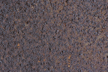 Texture of rusty metal. Rough metal surface with rust. Corroded and oxidized old iron. Rusted and...