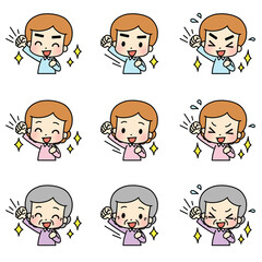 Illustration of people who support