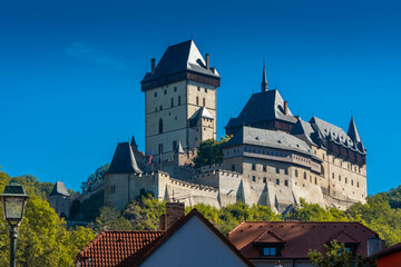 The beautiful Castle of Karlstejn in Czech Republic