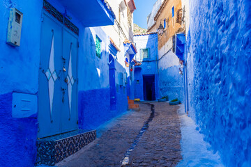 The blue streets of Chefchaouen, Morocco