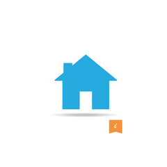 Fototapeta na wymiar House icon vector isolated on white background. Trendy house icon in flat style. House template for app, ui and logo. Icon house for your web site. Modern house icon