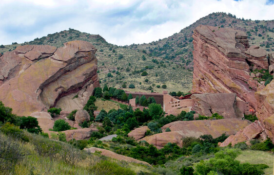 Red Rocks amphitheater set in Morrison Colorado in the USA