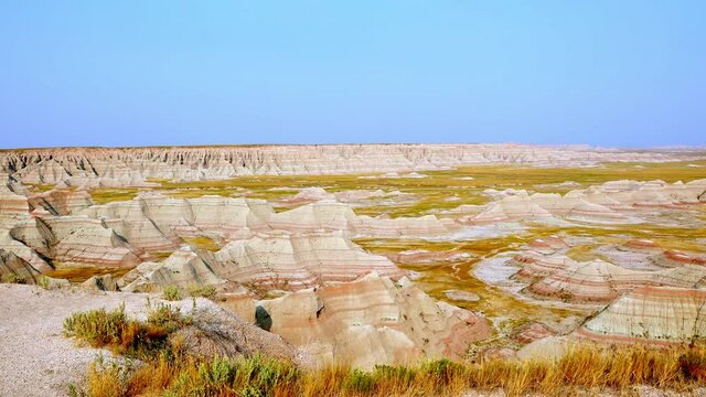 badlands national park south dakota overview 20 seconds 4k