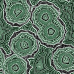 Seamless banded agate geode marble rock with gray stone edge surface pattern design for print. High quality illustration. Infinite continuous repeat of agate mineral stone abstract wallpaper design.