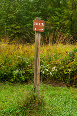 Trail sign.