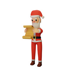 santa character with christmas and new year concept
