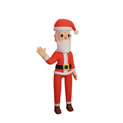 santa character with christmas and new year concept