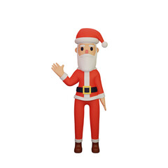 santa character with christmas and new year concept