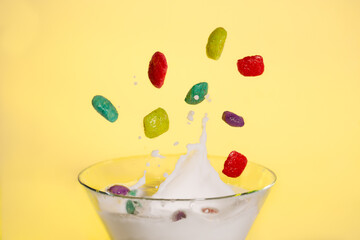 Delicious and colorful cereal