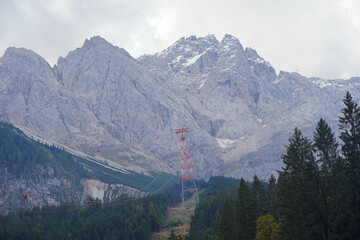 Blick auf das Zugspitzmassiv