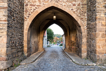 Fototapeta na wymiar Town gate in Domažlice, Domazlice,Czech republic ,Tschechische Republik