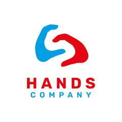 letter S hand logo design vector