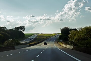 Fototapeta premium Driver point of view at the highway 