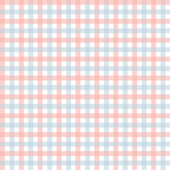 Seamless tartan pattern. Plaid repeat vector Available in pink and blue Designed for publication, gift wrapping, textiles, chess table backgrounds for tablecloths.
